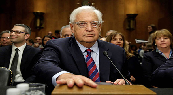 US Ambassador Attacks Leftwing ’Israeli’ Newspaper